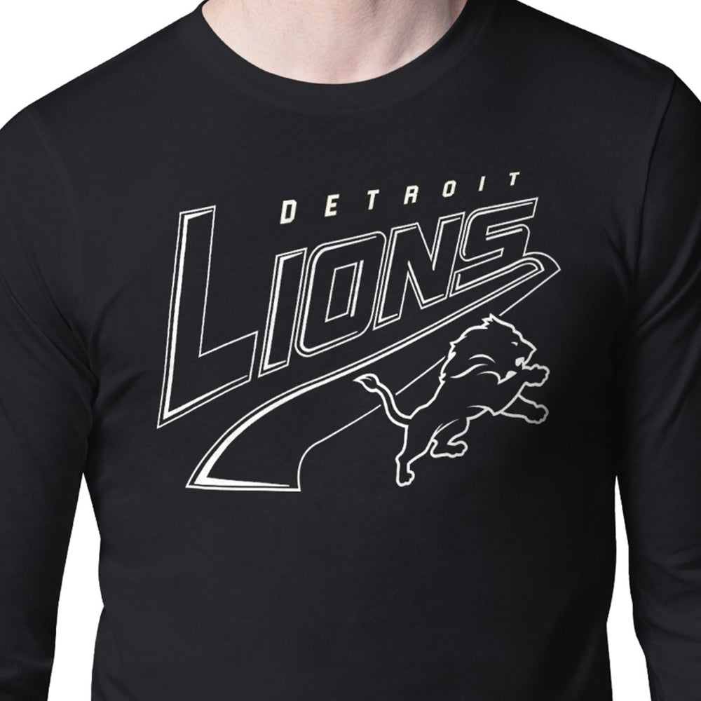 Detroit Lions Starter Modern Tailsweep Graphic Long Sleeve T-Shirt - Black discount