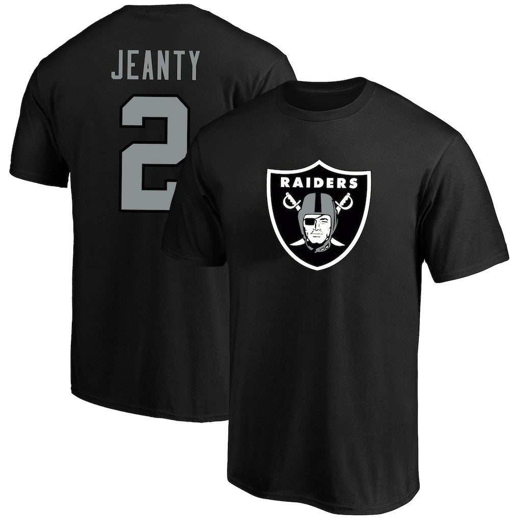 Ashton Jeanty Las Vegas Raiders Big & Tall Player Name & Number T-Shirt - Black on sale