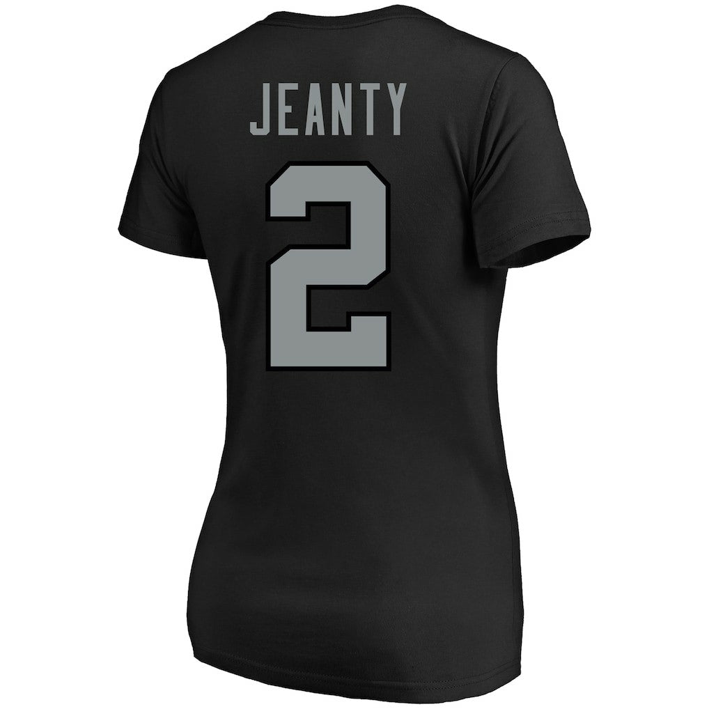 Ashton Jeanty Las Vegas Raiders Women's Plus Size Name & Number T-Shirt - Black on sale