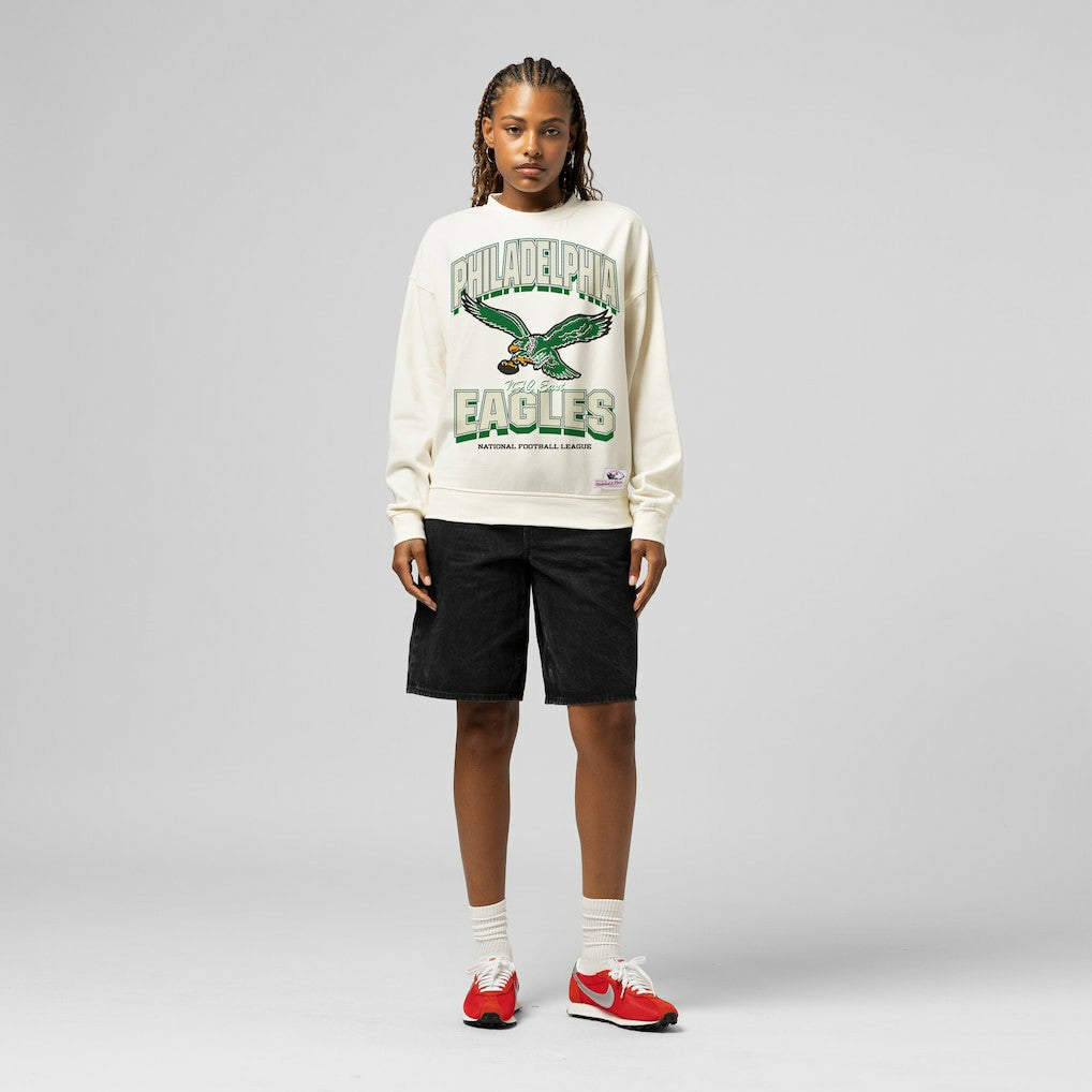 Philadelphia Eagles Women's Tonal Arch Sweatshirt - Cream online