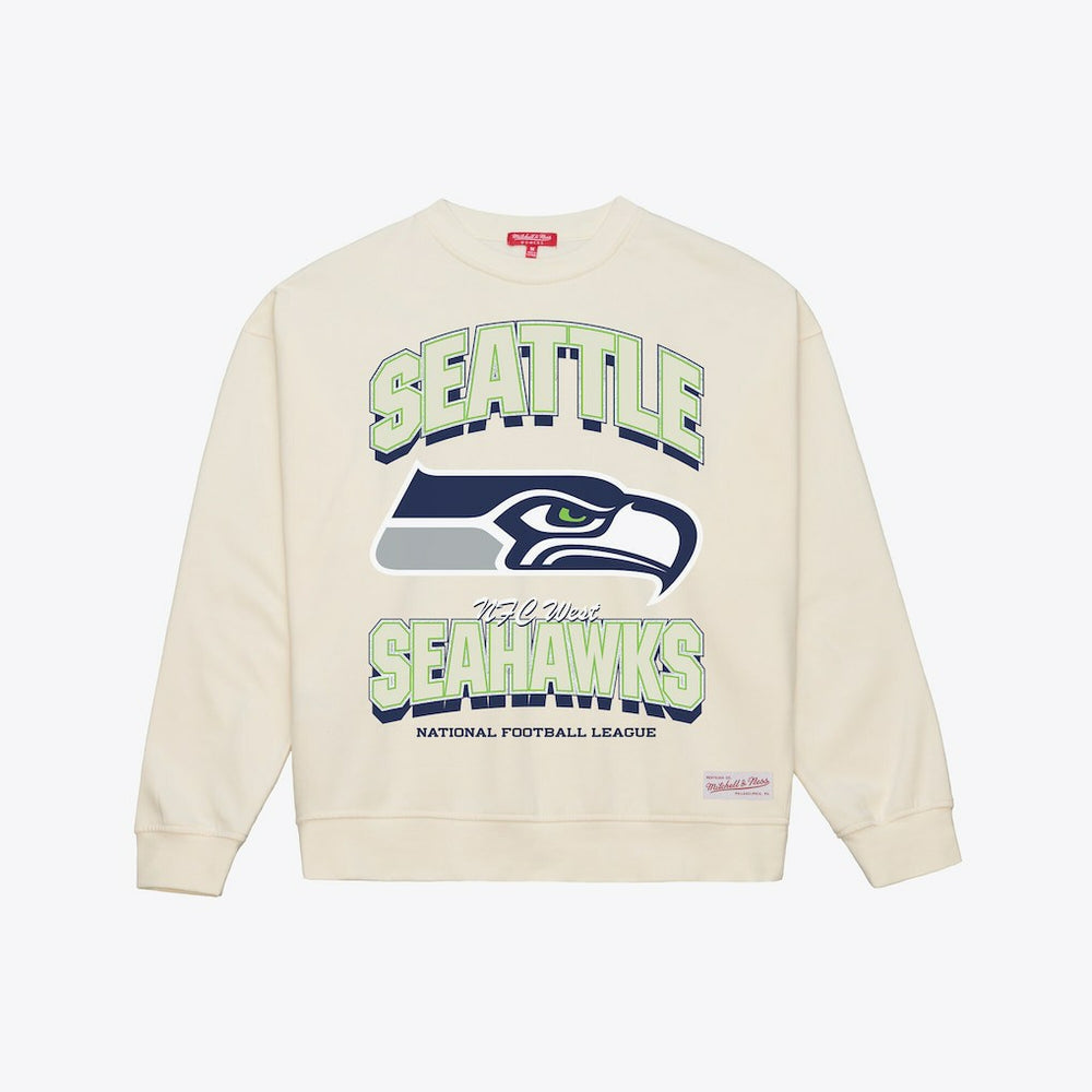 Seattle Seahawks Women's Tonal Arch Sweatshirt - Cream for sale