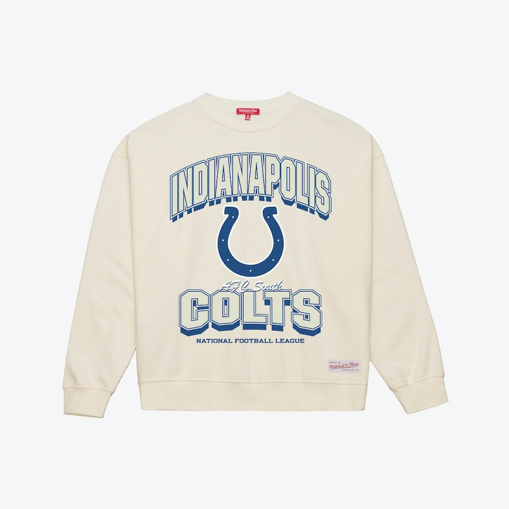 Indianapolis Colts Women's Tonal Arch Sweatshirt - Cream discount