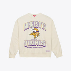 Minnesota Vikings Women's Tonal Arch Sweatshirt - Cream on sale