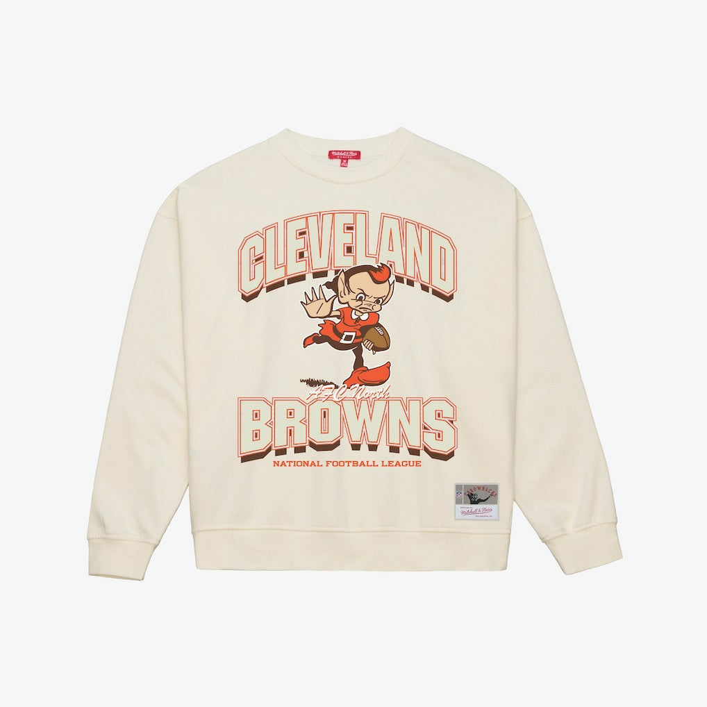 Cleveland Browns Women's Tonal Arch Sweatshirt - Cream online