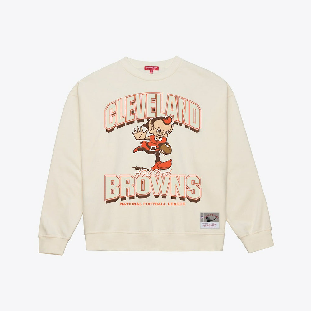 Cleveland Browns Women's Tonal Arch Sweatshirt - Cream online