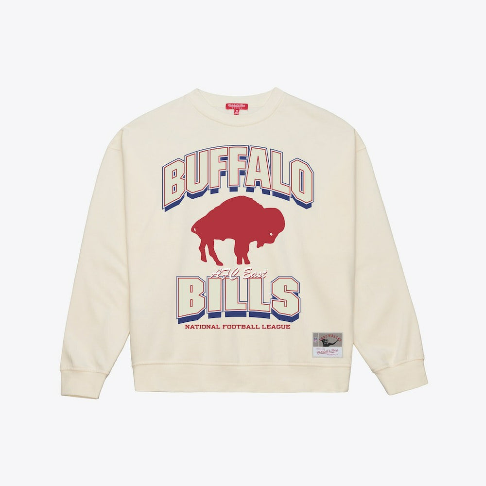 Buffalo Bills Women's Tonal Arch Sweatshirt - Cream discount