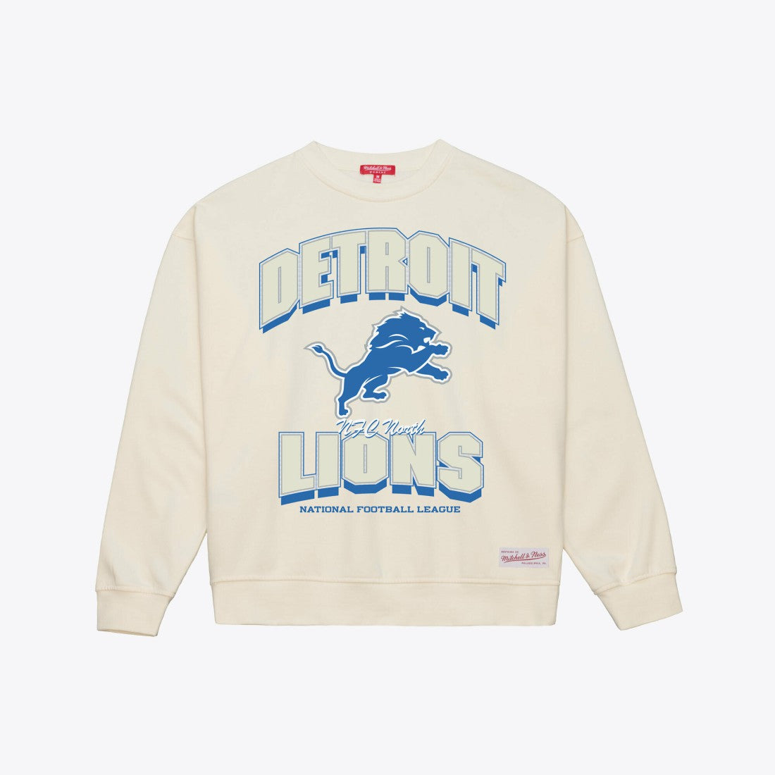 Detroit Lions Women's Tonal Arch Sweatshirt - Cream on sale