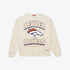 Denver Broncos Women's Tonal Arch Sweatshirt - Cream on sale