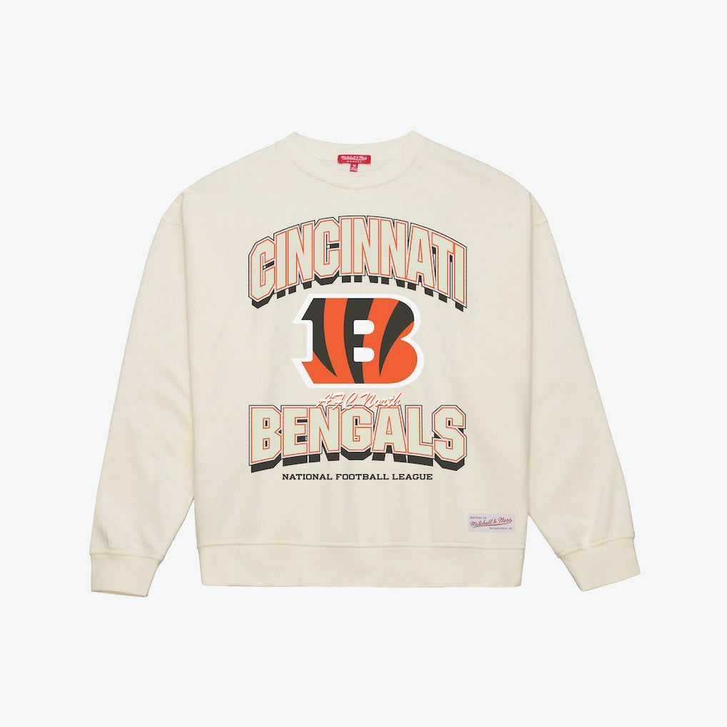 Cincinnati Bengals Women's Tonal Arch Sweatshirt - Cream outlet