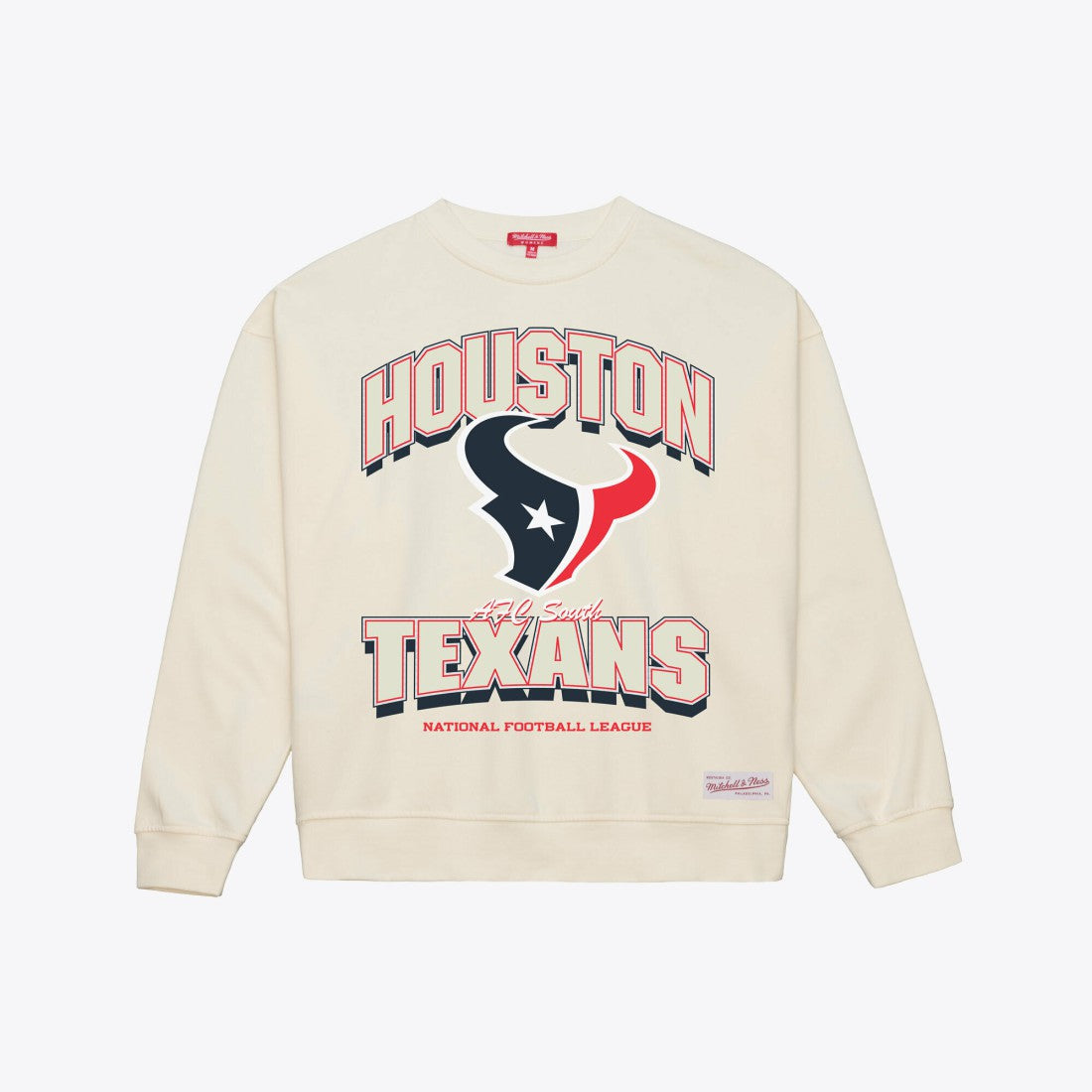 Houston Texans Women's Tonal Arch Sweatshirt - Cream sale