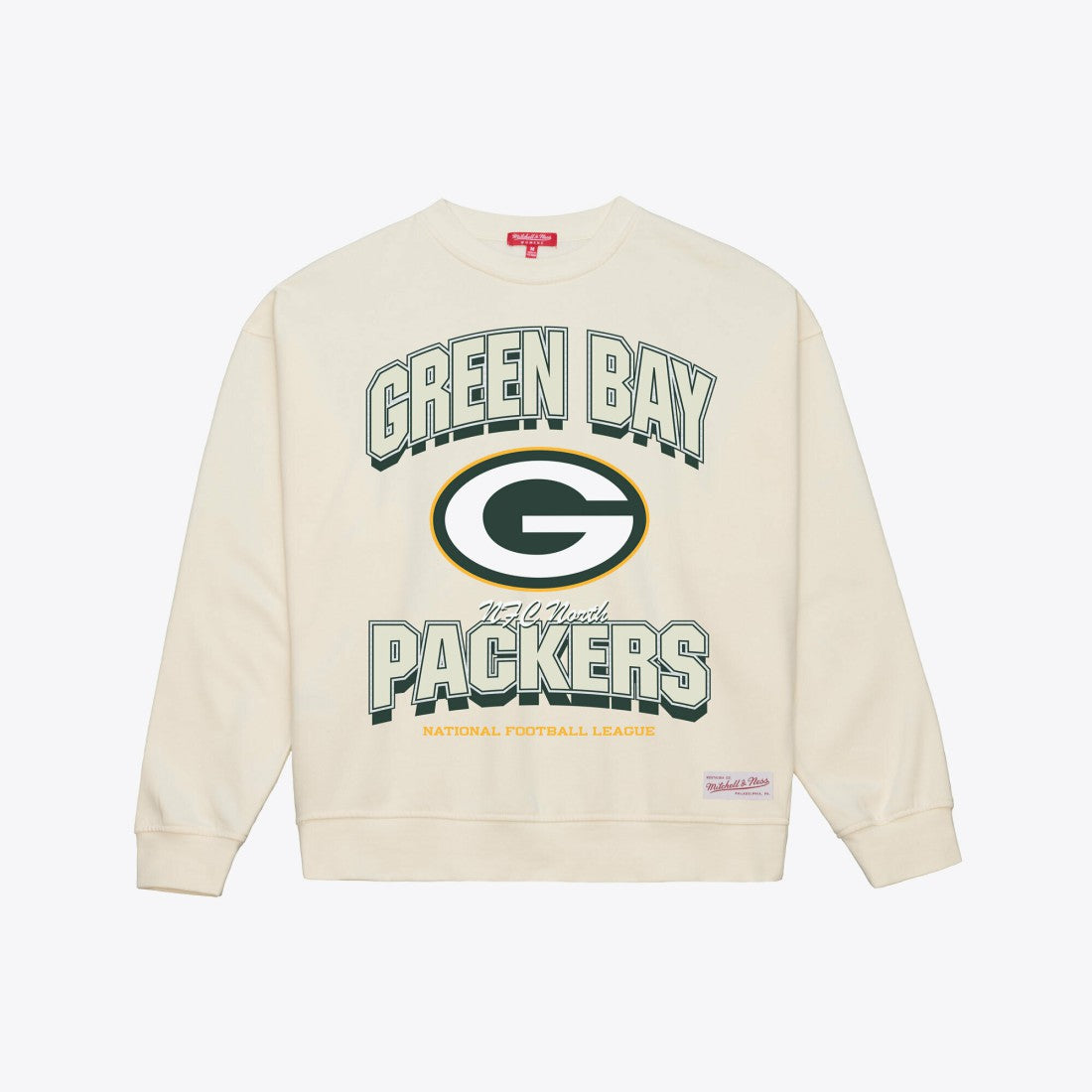 Green Bay Packers Women's Tonal Arch Sweatshirt - Cream online