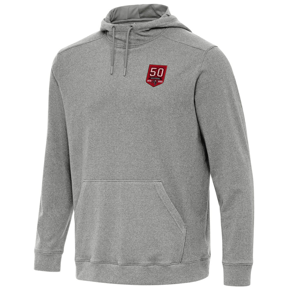 Tampa Bay Buccaneers Antigua 50th Season Cloud Hoodie - Heather Black for sale