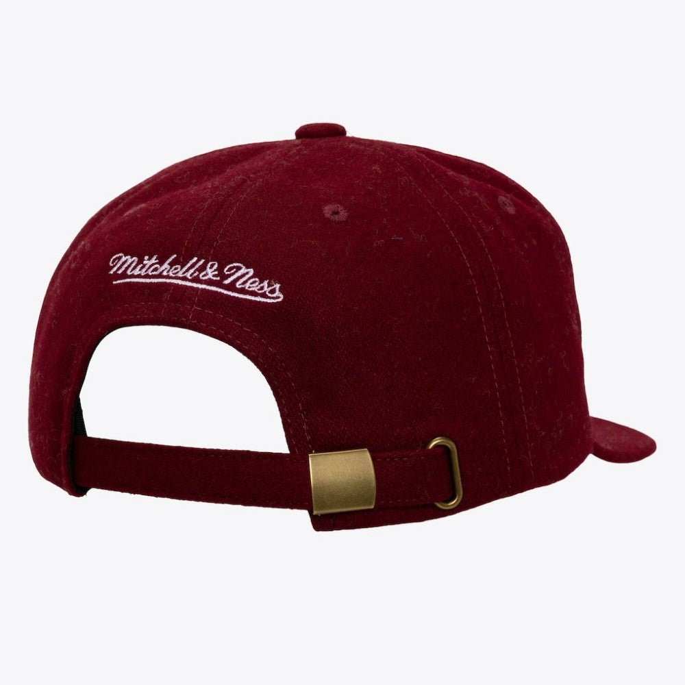 Philadelphia Phillies Vintage Fit Melton Wool Adjustable Hat - Burgundy