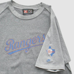 Texas Rangers 2000s T-Shirt - Gray Vintage | Nike