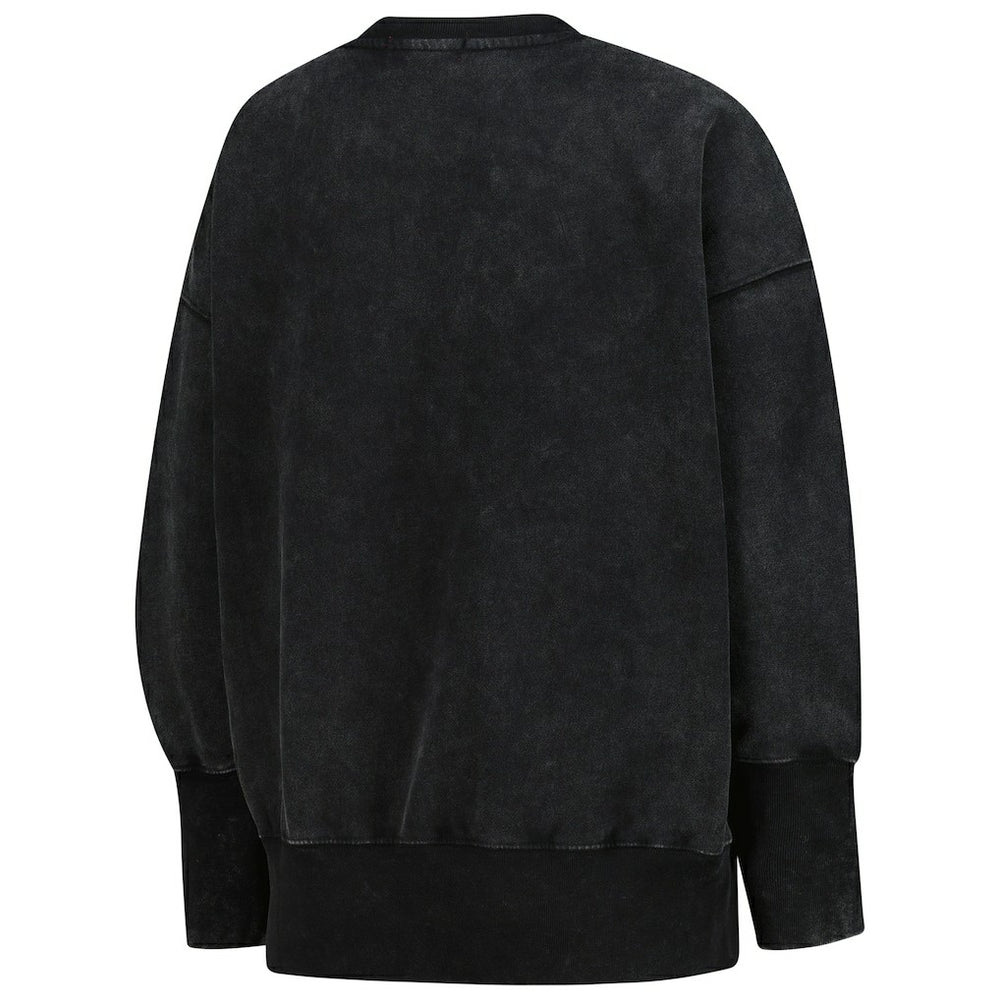 Dallas Cowboys Women's Delineate Mineral Wash Crewneck Sweatshirt - Black on sale