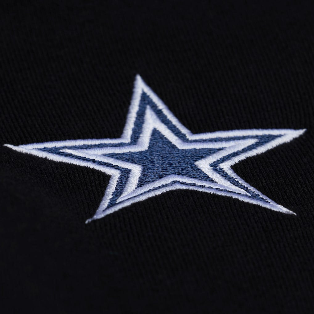 Dallas Cowboys Women's Cropped Long Sleeve Rugby Polo - Black outlet