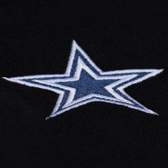 Dallas Cowboys Women's Cropped Long Sleeve Rugby Polo - Black outlet