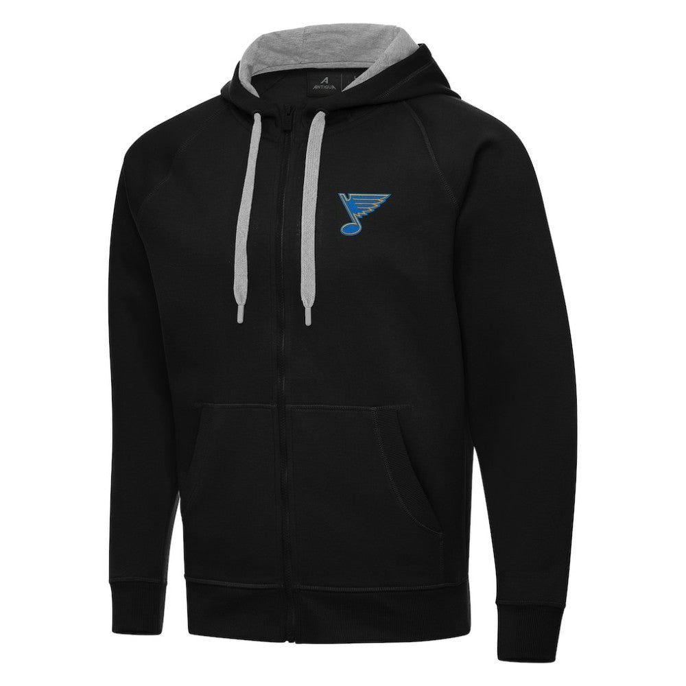 St. Louis Blues Antigua Victory Full-Zip Hoodie Black