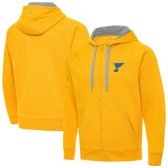 St. Louis Blues Antigua Victory Full-Zip Hoodie Gold