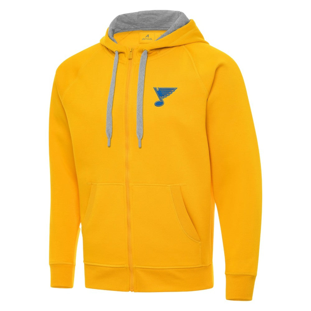 St. Louis Blues Antigua Victory Full-Zip Hoodie Gold