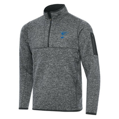 St. Louis Blues Antigua Fortune Quarter-Zip Pullover Jacket Heather Gray