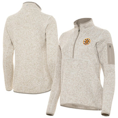 Boston Bruins Antigua Women's Fortune Half-Zip Pullover Oatmeal