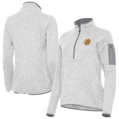 Boston Bruins Antigua Women's Fortune Half-Zip Pullover Heather Gray