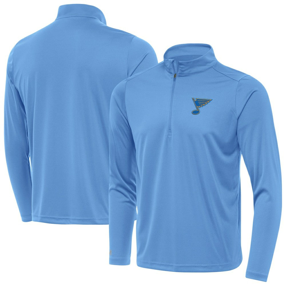 St. Louis Blues Antigua Tribute Lightweight Quarter-Zip Pullover Blue