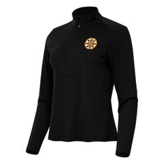 Boston Bruins Antigua Women's Tribute Half-Zip Pullover Black