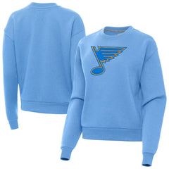 St. Louis Blues Antigua Women's Victory Pullover Sweatshirt Blue