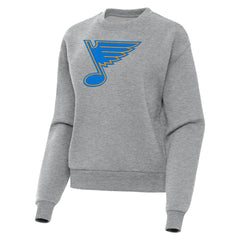 St. Louis Blues Antigua Women's Victory Pullover Sweatshirt Heather Gray