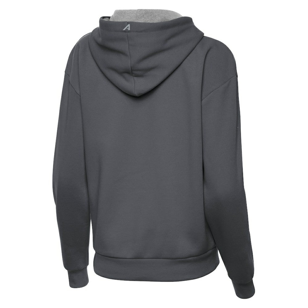 Boston Bruins Antigua Women's Victory Pullover Hoodie Charcoal
