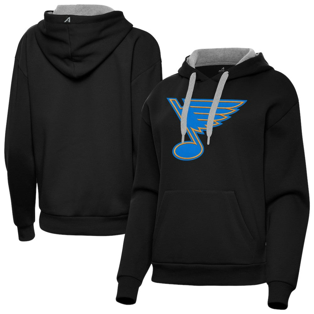 St. Louis Blues Antigua Women's Victory Pullover Hoodie Black