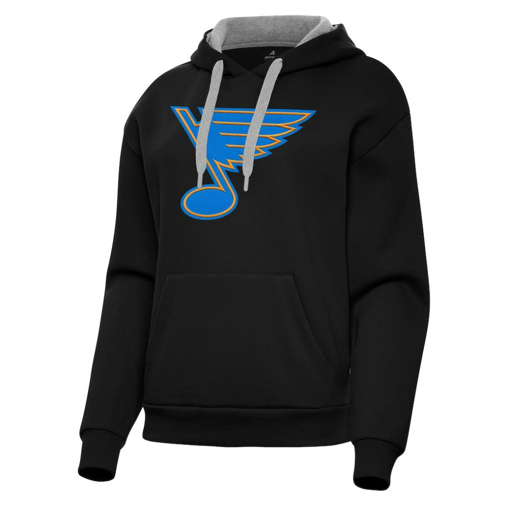 St. Louis Blues Antigua Women's Victory Pullover Hoodie Black