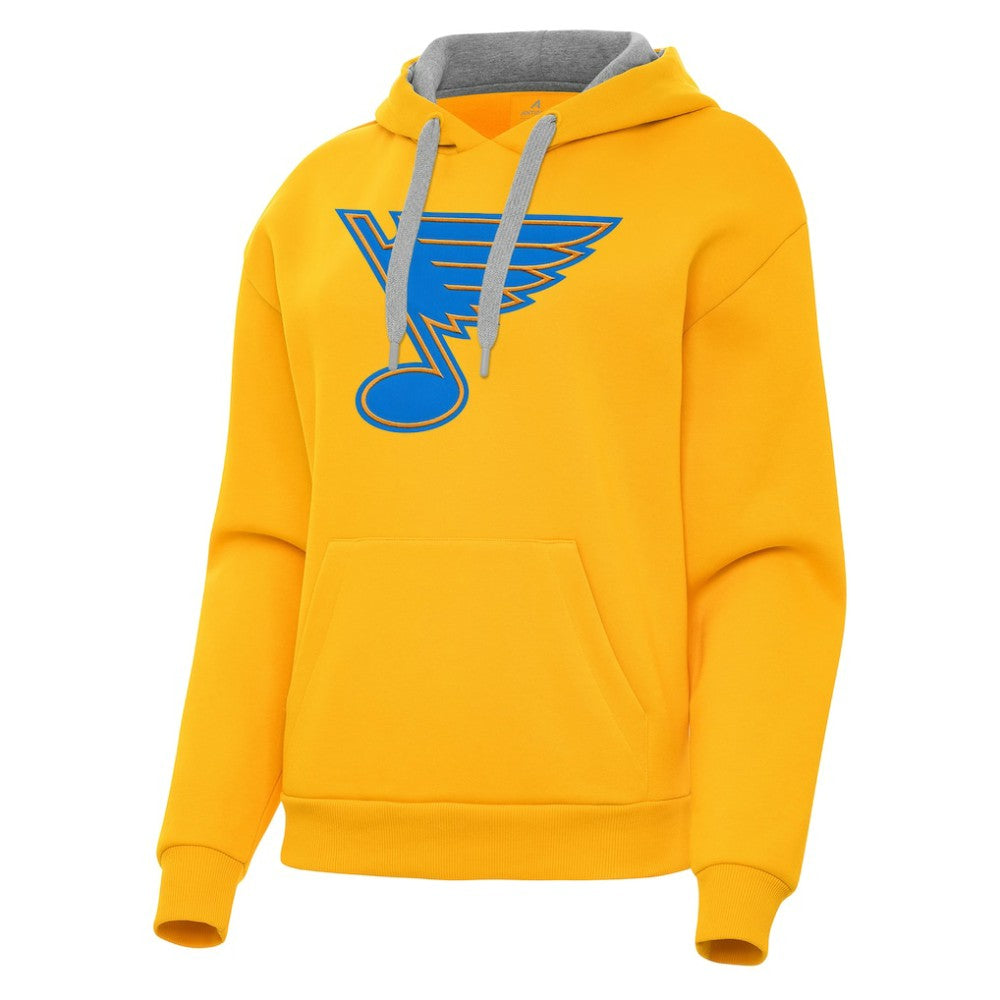 St. Louis Blues Antigua Women's Victory Pullover Hoodie Gold