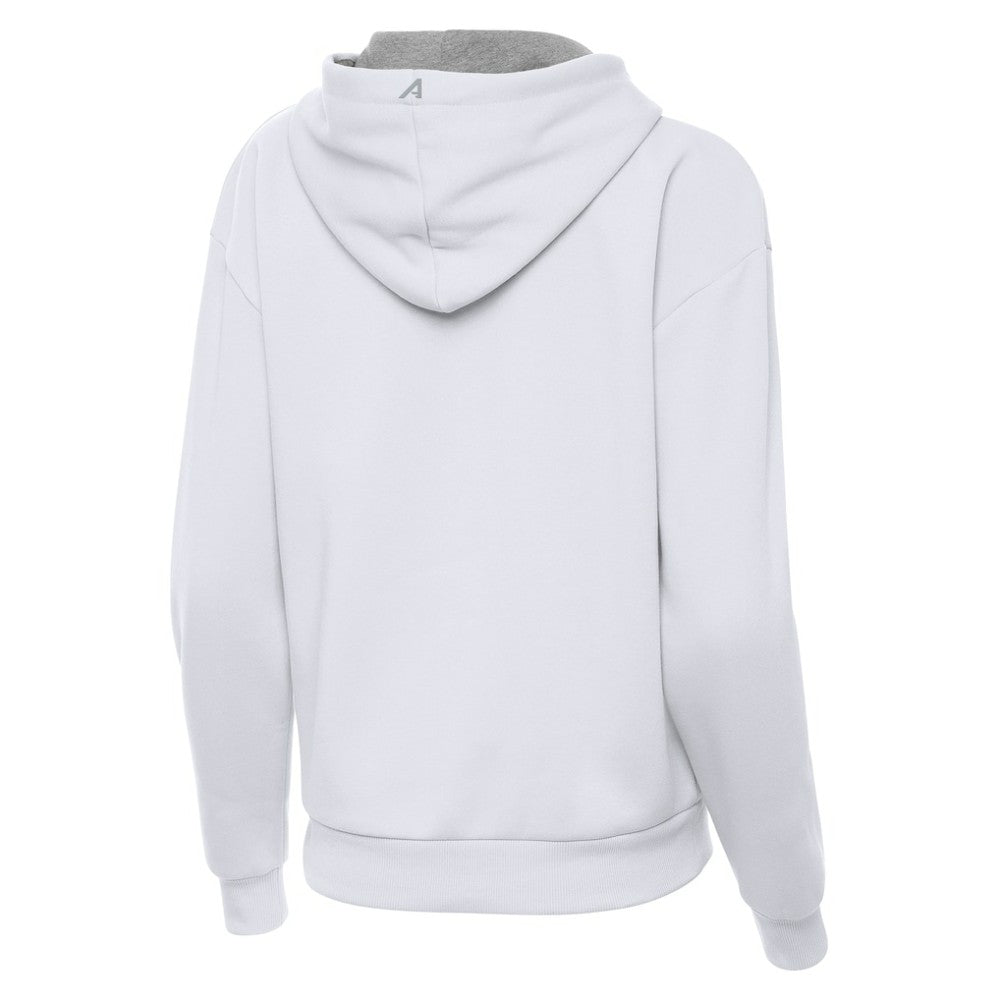 Boston Bruins Antigua Women's Victory Pullover Hoodie White