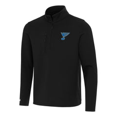 St. Louis Blues Antigua Insider Quarter-Zip Pullover Black