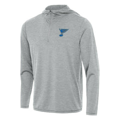 St. Louis Blues Antigua Tidy Quarter-Zip Hoodie Heather Gray