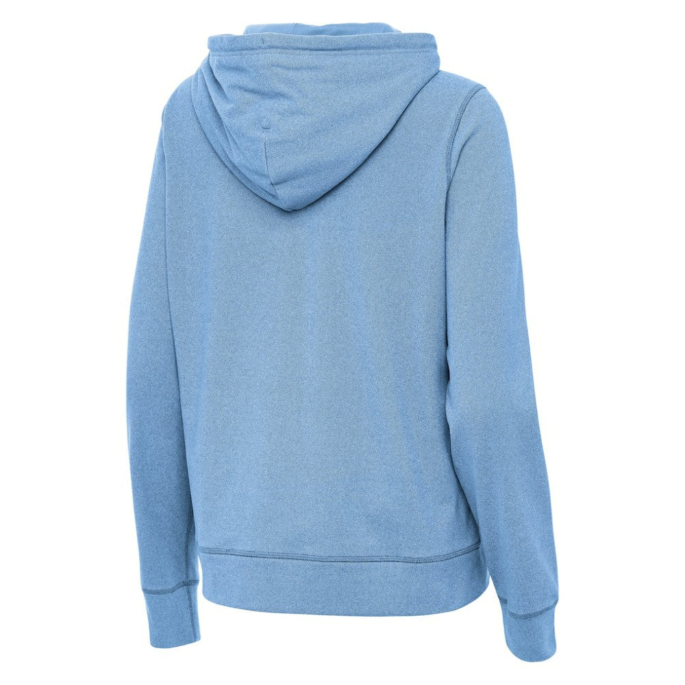 St. Louis Blues Antigua Women's Justice Pullover Hoodie Heather Blue