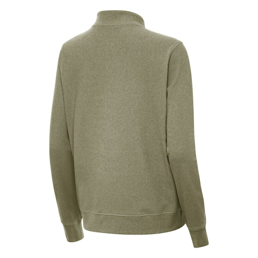 St. Louis Blues Antigua Women's Crush Quarter-Zip Pullover Olive