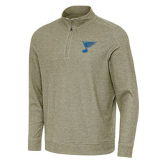 St. Louis Blues Antigua Subtle Quarter-Zip Sweatshirt Olive