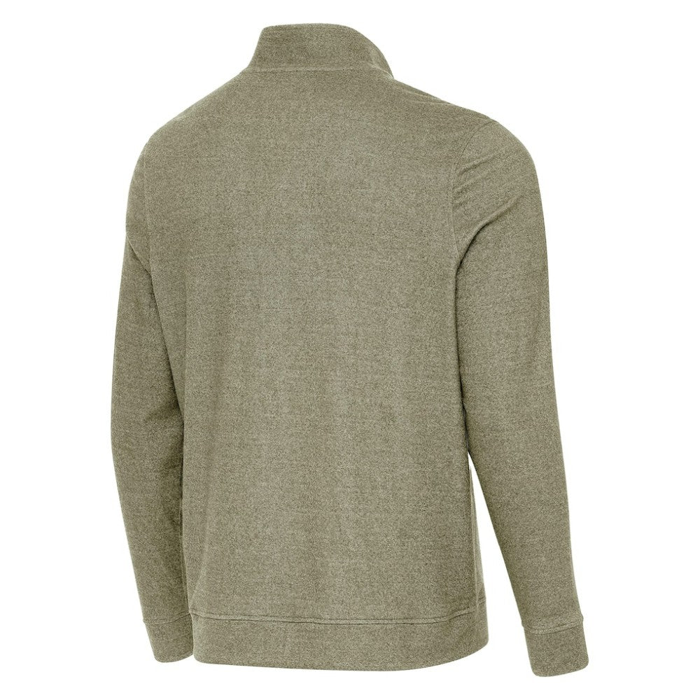 Boston Bruins Antigua Subtle Quarter-Zip Sweatshirt Olive