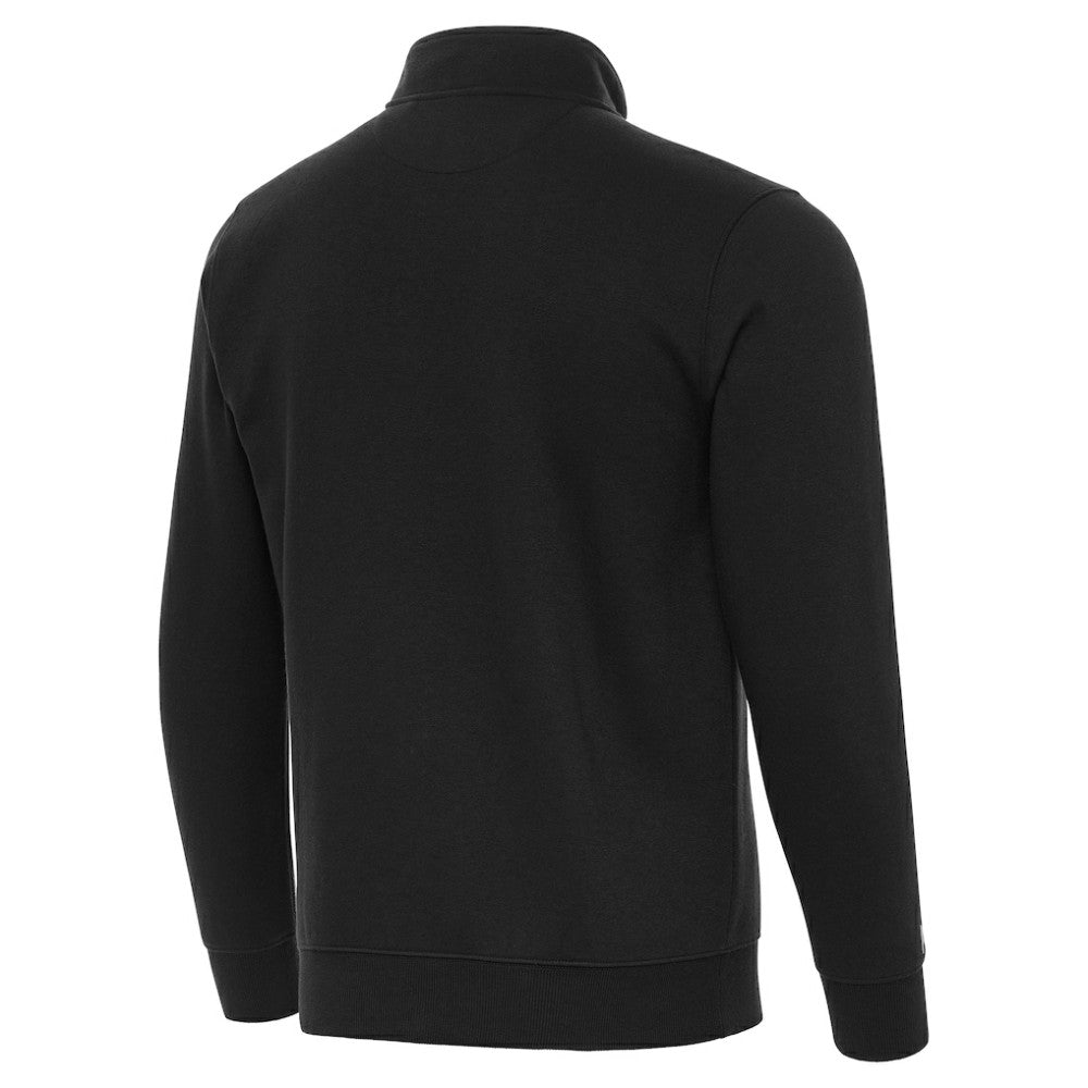 Boston Bruins Antigua Victory Quarter-Zip Pullover Top Black