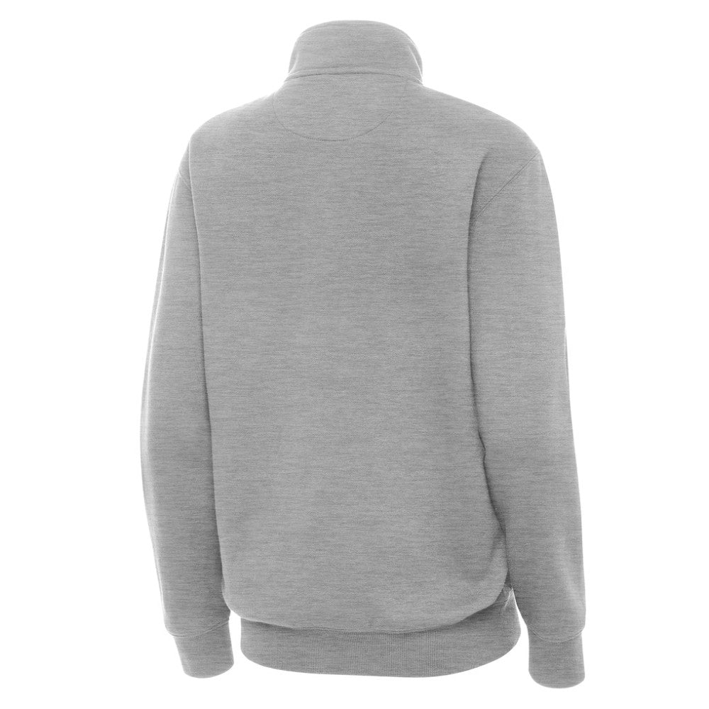 St. Louis Blues Antigua Women's Victory Quarter-Zip Pullover Top Heather Gray