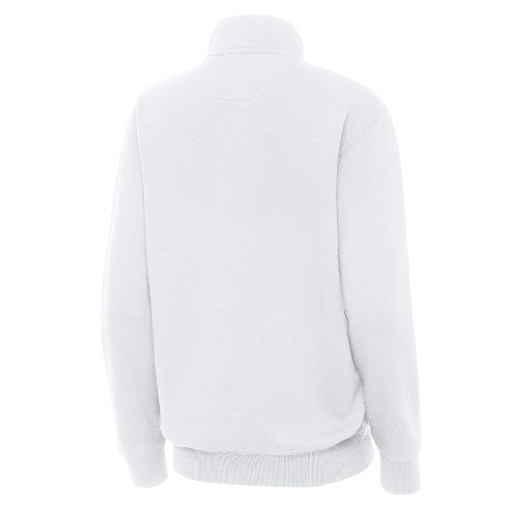 St. Louis Blues Antigua Women's Victory Quarter-Zip Pullover Top White