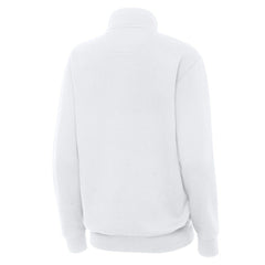St. Louis Blues Antigua Women's Victory Quarter-Zip Pullover Top White