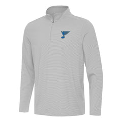 St. Louis Blues Antigua Twine Quarter-Zip Pullover Gray