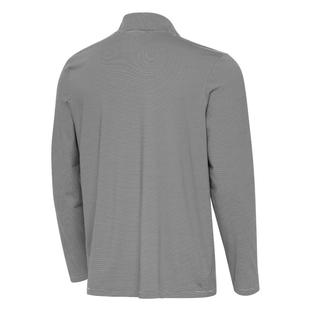 Boston Bruins Antigua Twine Quarter-Zip Pullover Black