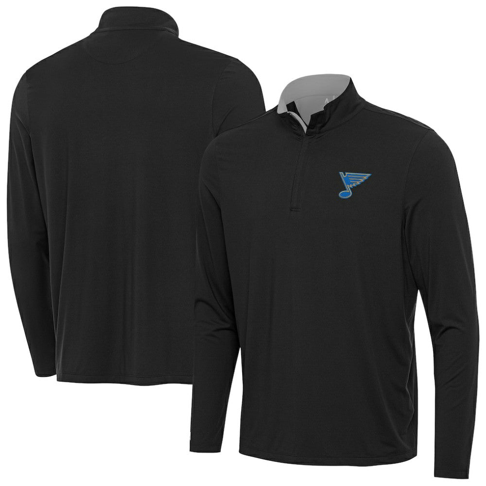 St. Louis Blues Antigua Content Quarter-Zip Jacket Heather Gray