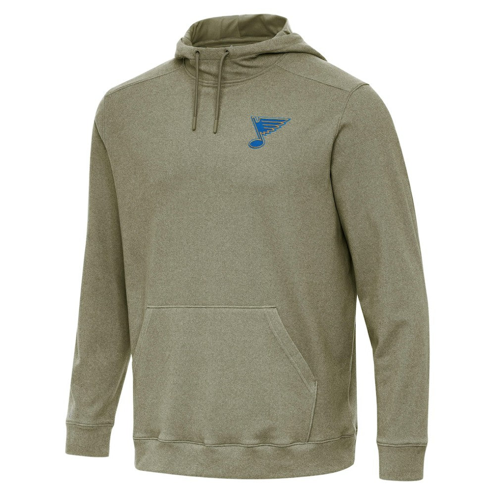 St. Louis Blues Antigua Cloud Pullover Hoodie Olive